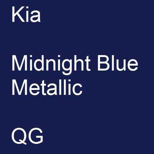 Kia, Midnight Blue Metallic, QG.